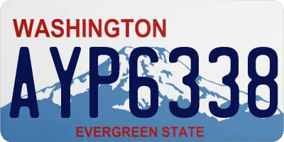 WA license plate AYP6338