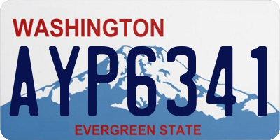 WA license plate AYP6341