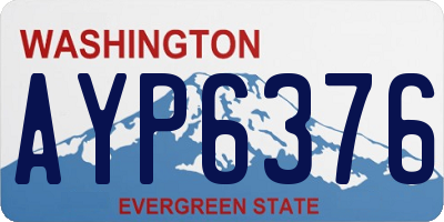 WA license plate AYP6376