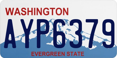 WA license plate AYP6379
