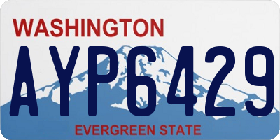 WA license plate AYP6429