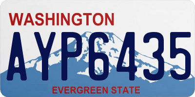 WA license plate AYP6435