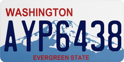WA license plate AYP6438