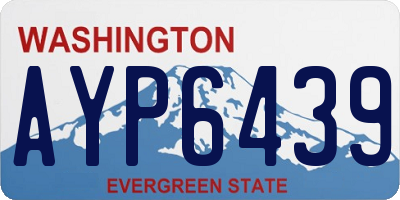 WA license plate AYP6439