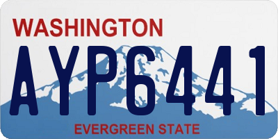 WA license plate AYP6441