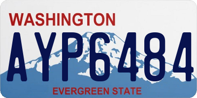WA license plate AYP6484