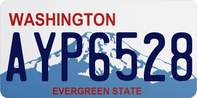 WA license plate AYP6528