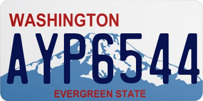 WA license plate AYP6544