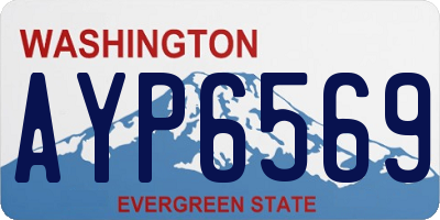 WA license plate AYP6569