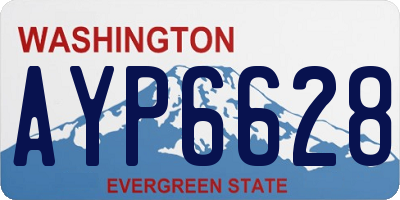 WA license plate AYP6628