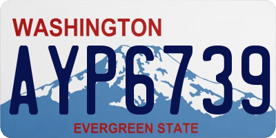 WA license plate AYP6739