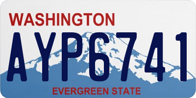WA license plate AYP6741