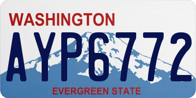 WA license plate AYP6772