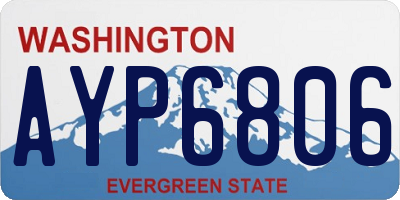 WA license plate AYP6806