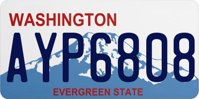 WA license plate AYP6808