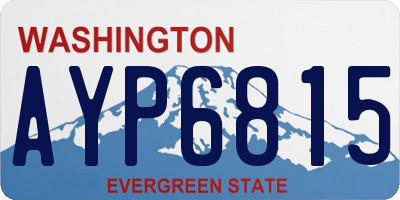 WA license plate AYP6815