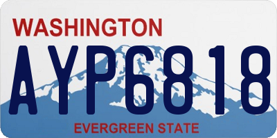 WA license plate AYP6818