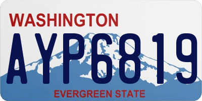WA license plate AYP6819