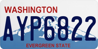 WA license plate AYP6822