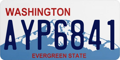 WA license plate AYP6841