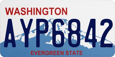WA license plate AYP6842