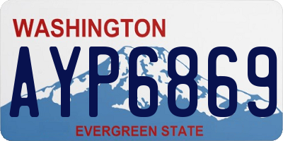 WA license plate AYP6869