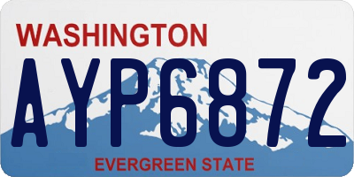 WA license plate AYP6872