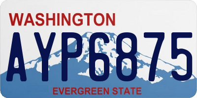 WA license plate AYP6875