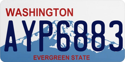 WA license plate AYP6883