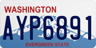 WA license plate AYP6891