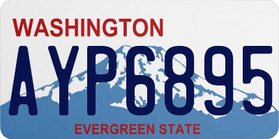 WA license plate AYP6895
