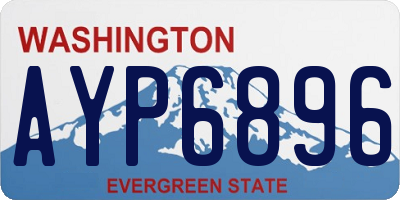 WA license plate AYP6896