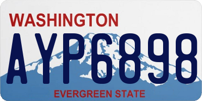 WA license plate AYP6898