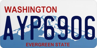 WA license plate AYP6906
