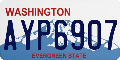 WA license plate AYP6907