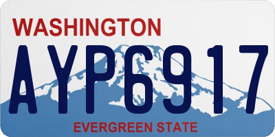 WA license plate AYP6917