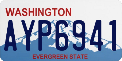 WA license plate AYP6941