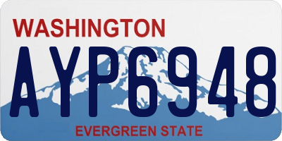 WA license plate AYP6948