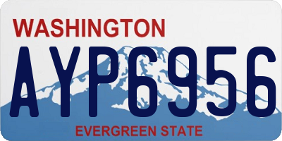 WA license plate AYP6956