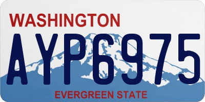 WA license plate AYP6975
