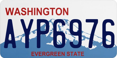 WA license plate AYP6976
