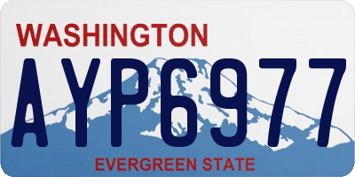 WA license plate AYP6977