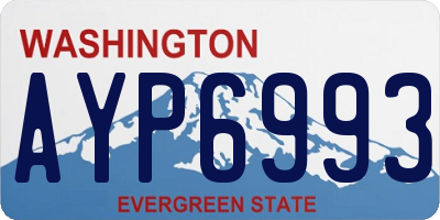 WA license plate AYP6993