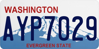 WA license plate AYP7029