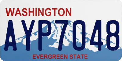 WA license plate AYP7048