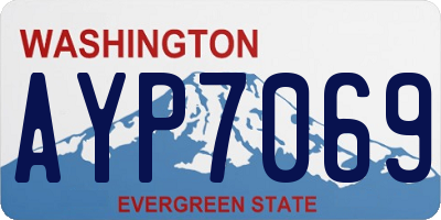 WA license plate AYP7069