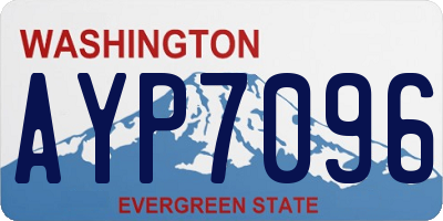 WA license plate AYP7096