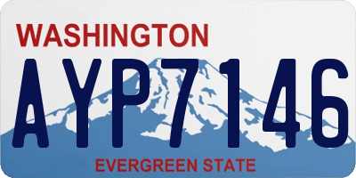 WA license plate AYP7146