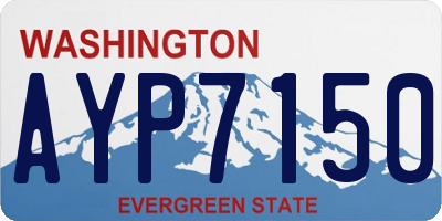 WA license plate AYP7150