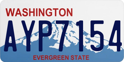 WA license plate AYP7154